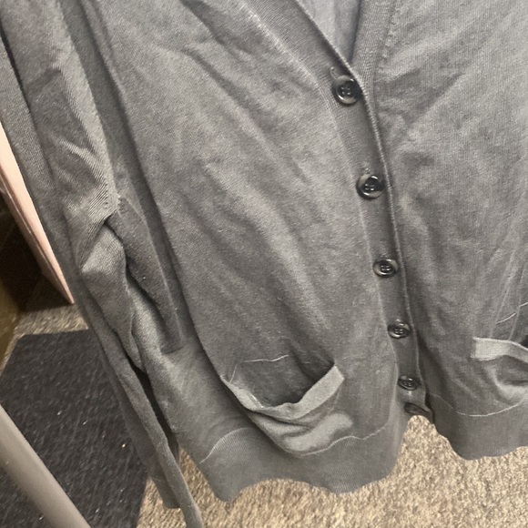 Lands End gray XL women’s cardigan - Picture 3 of 4